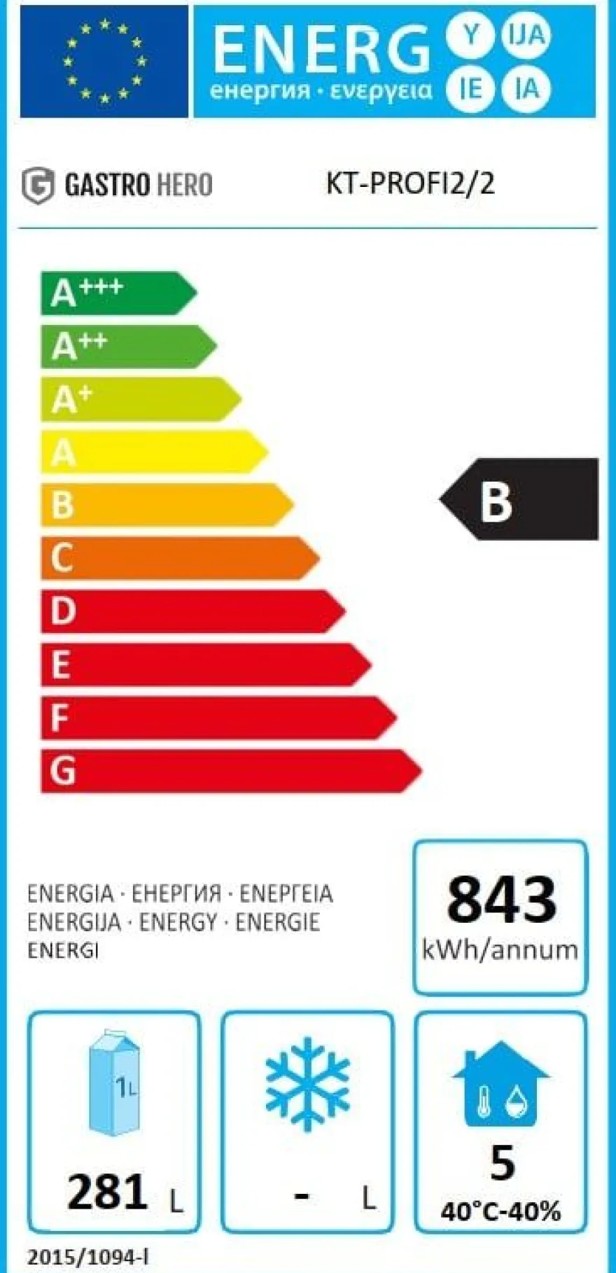 Kühltisch Profi 2/2 Superior - GN 1/1