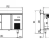 Kühltisch Profi 1/4 Superior mit Aufkantung - GN 1/1