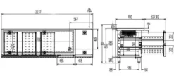 Kühltisch Profi 1/6 Superior mit Aufkantung - GN 1/1