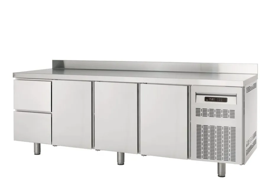Kühltisch Profi 3/2 Superior mit Aufkantung - GN 1/1