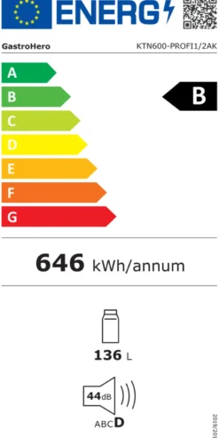 Kühltisch Profi 600 1/2 Superior mit Aufkantung