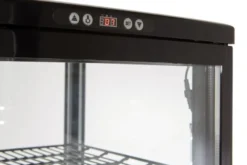 Kühlvitrine ECO 235 Liter, LED-Beleuchtung, 4 Roste, schwarz