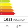 Kühlvitrine ECO 58 Liter, LED-Beleuchtung, 2 Roste, schwarz