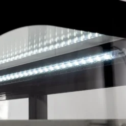 Kühlvitrine ECO 160 Liter, 880 mm, mit LED-Beleuchtung und 2 Ablagen