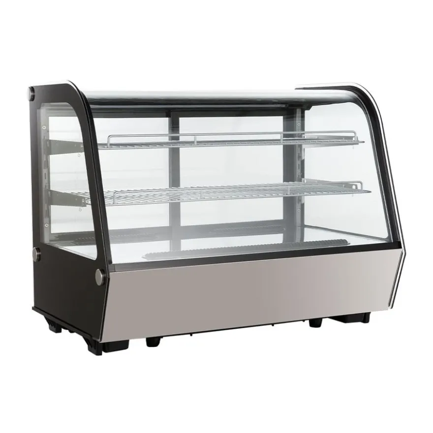 Kühlvitrine ECO 160 Liter, 880 mm, mit LED-Beleuchtung und 2 Ablagen