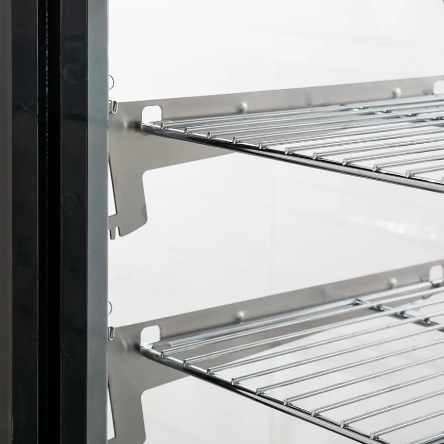 Kühlvitrine ECO 160 Liter, 880 mm, mit LED-Beleuchtung und 2 Ablagen