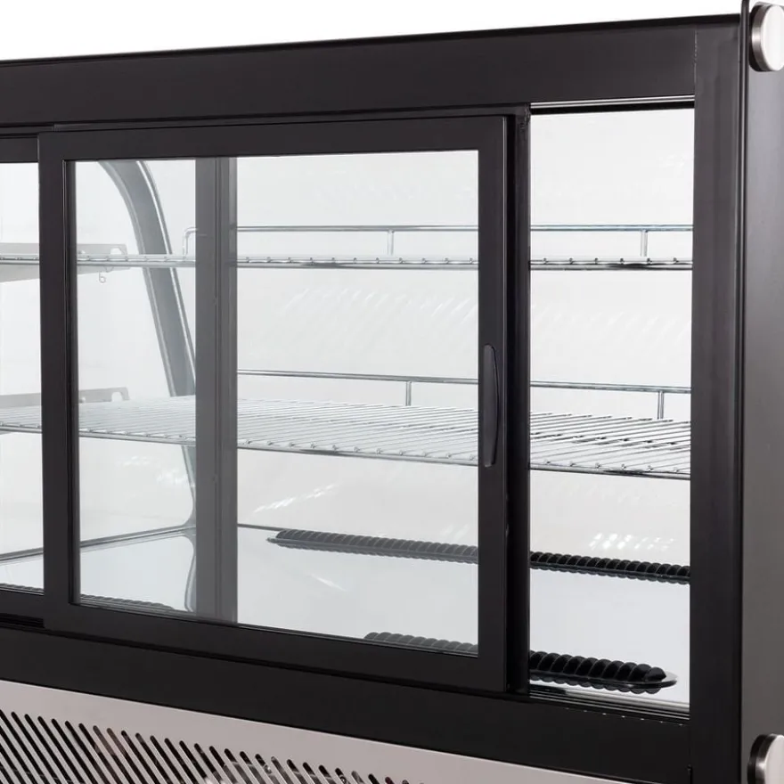 Kühlvitrine ECO 160 Liter, 880 mm, mit LED-Beleuchtung und 2 Ablagen