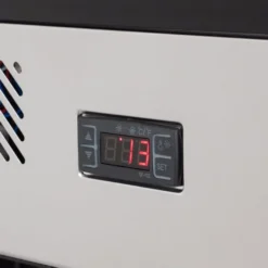 Kühlvitrine ECO 160 Liter, 880 mm, mit LED-Beleuchtung und 2 Ablagen