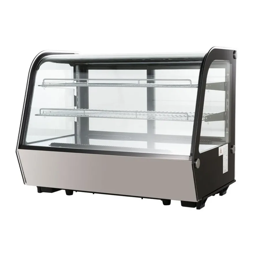 Kühlvitrine ECO 160 Liter, 880 mm, mit LED-Beleuchtung und 2 Ablagen