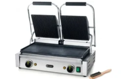 Kontaktgrill Doppelausführung 1x glatt, 1x gerillt