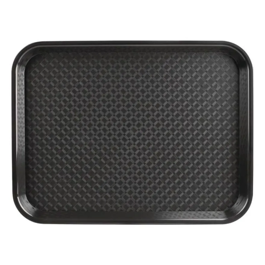 Kristallon Fast-Food-Tablett schwarz 450 x 350 mm