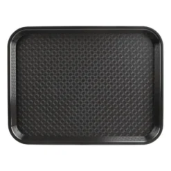 Kristallon Fast-Food-Tablett schwarz 345 x 265 mm
