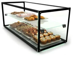 Kuchenvitrine aus gehärtetem Glas - 555 x 390 x 375 mm
