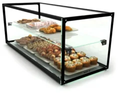 Kuchenvitrine aus gehärtetem Glas - 920 x 390 x 375 mm
