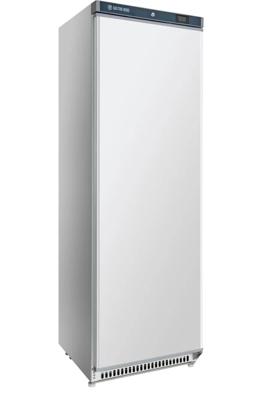 Lagerkühlschrank ECO 400, Innenraum aus Kunststoff, weiß
