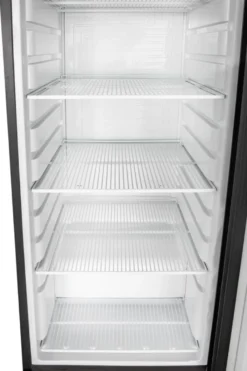 Lagerkühlschrank ECO 400, Innenraum aus Kunststoff, schwarz