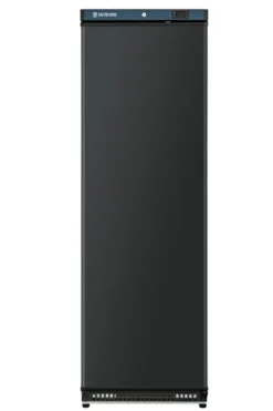 Lagerkühlschrank ECO 400, Innenraum aus Kunststoff, schwarz