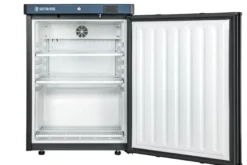Lagerkühlschrank ECO 200, Innenraum aus Kunststoff, schwarz