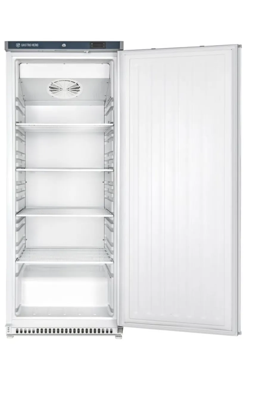 Lagertiefkühlschrank ECO 600, Innenraum aus Kunststoff, weiß