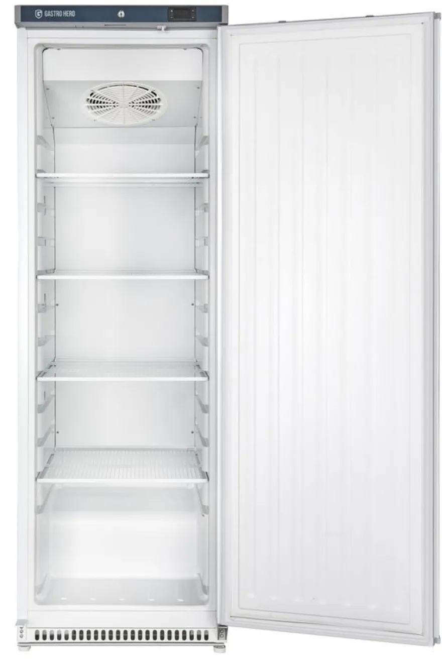 Lagertiefkühlschrank ECO 400, Innenraum aus Kunststoff, weiß