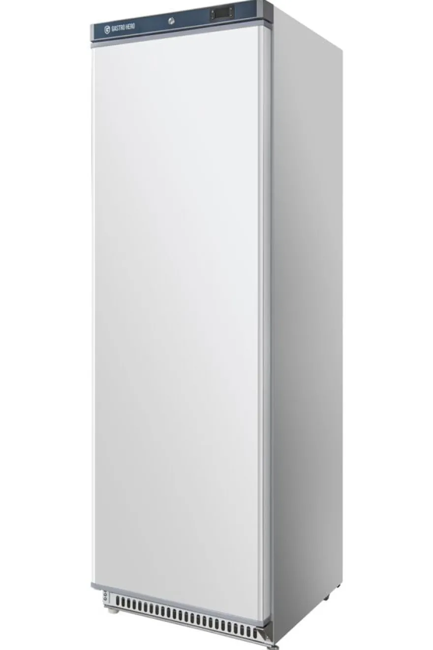 Lagertiefkühlschrank ECO 400, Innenraum aus Kunststoff, weiß