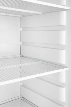Lagertiefkühlschrank ECO 400, Innenraum aus Kunststoff, schwarz
