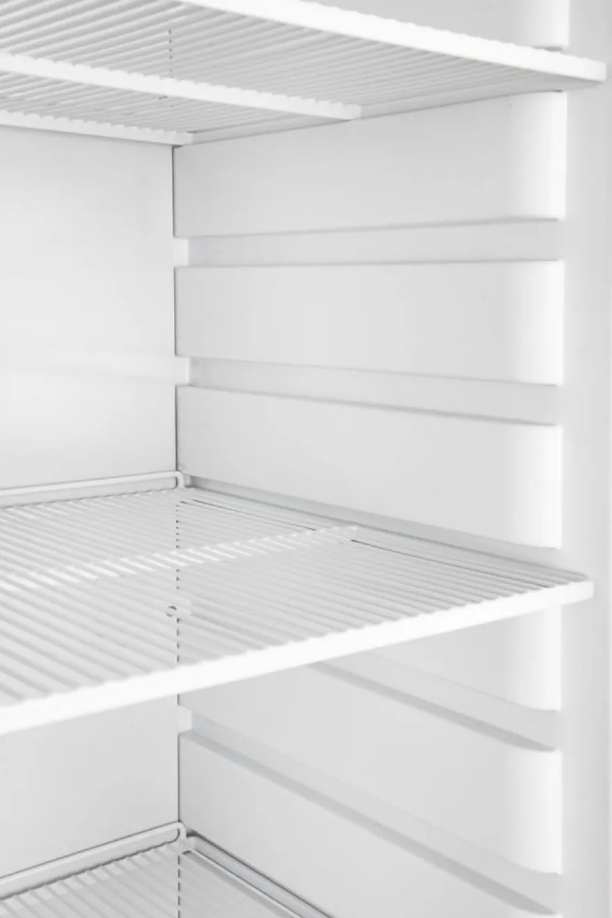 Lagertiefkühlschrank ECO 400, Innenraum aus Kunststoff, schwarz