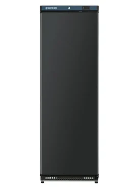 Lagertiefkühlschrank ECO 400, Innenraum aus Kunststoff, schwarz