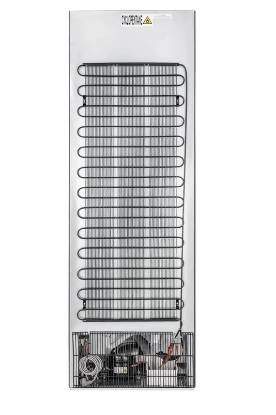 Lagertiefkühlschrank ECO 400, Innenraum aus Kunststoff, schwarz