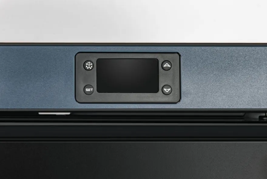 Lagertiefkühlschrank ECO 400, Innenraum aus Kunststoff, schwarz