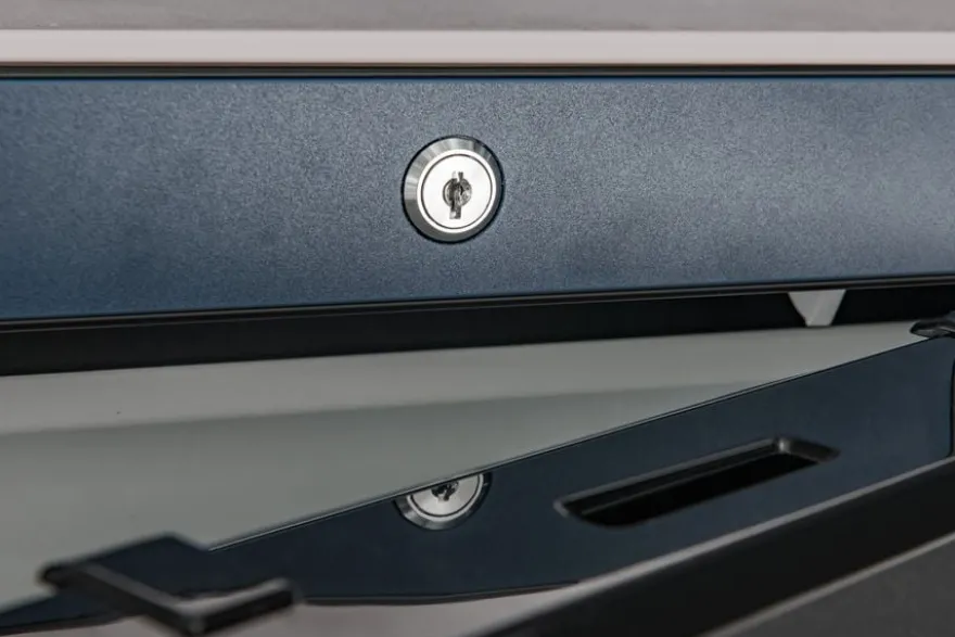 Lagertiefkühlschrank ECO 400, Innenraum aus Kunststoff, schwarz