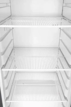 Lagertiefkühlschrank ECO 400, Innenraum aus Kunststoff, schwarz