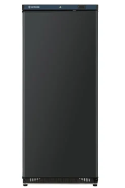 Lagertiefkühlschrank ECO 600, Innenraum aus Kunststoff, schwarz