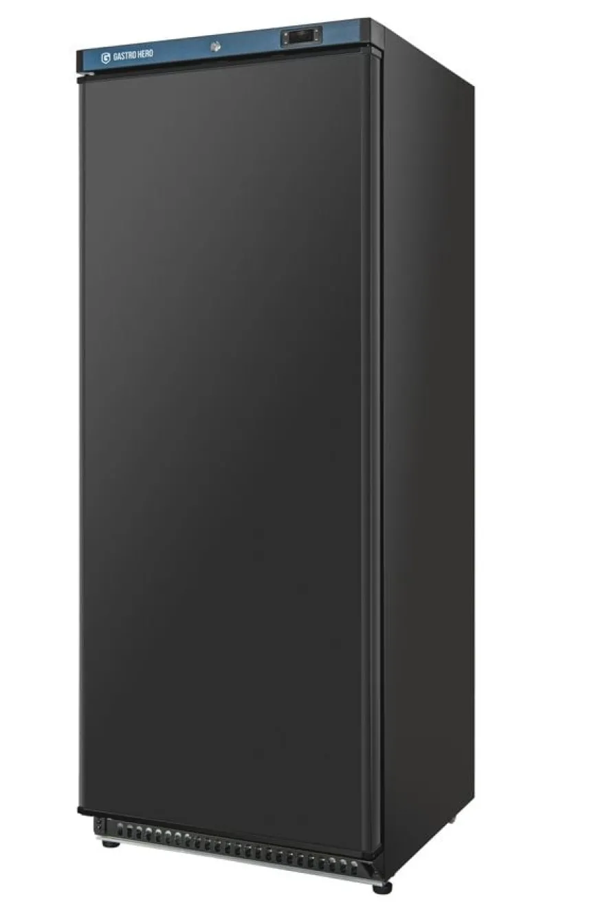 Lagertiefkühlschrank ECO 600, Innenraum aus Kunststoff, schwarz