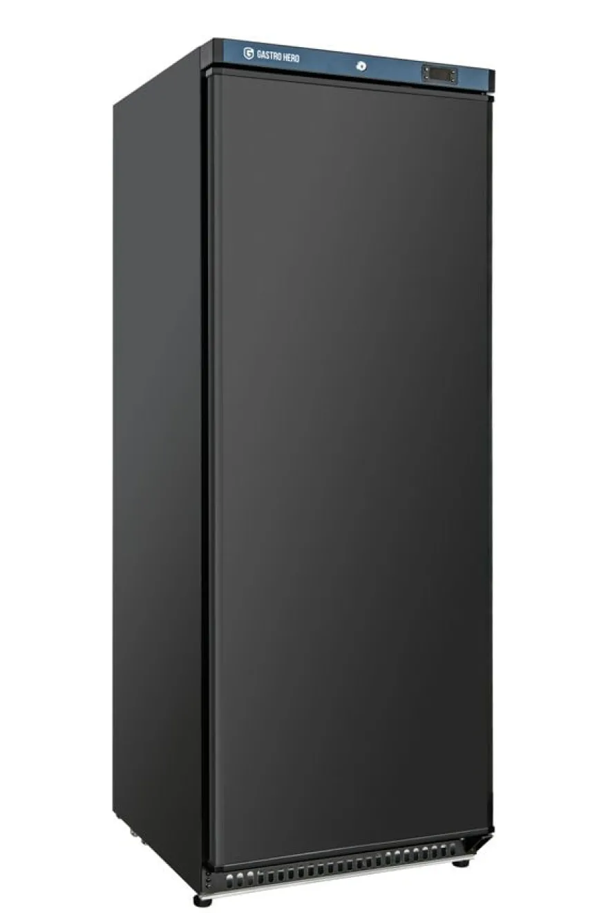 Lagertiefkühlschrank ECO 600, Innenraum aus Kunststoff, schwarz