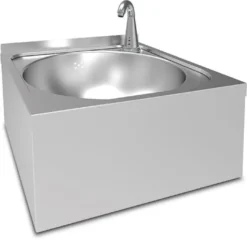 Mastro Handwaschbecken Ø 390 mm für Wandmontage mit elektronischer Armatur