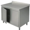 Mastro Neutraler Arbeitsschrank mit Flügeltüren, mit Aufkantung, 800x700 mm