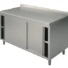 Mastro Neutraler Arbeitsschrank mit Schiebetüren, mit Aufkantung, 1400x700 mm