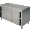Mastro Neutraler Arbeitsschrank mit Schiebetüren, ohne Aufkantung, 1200x700 mm