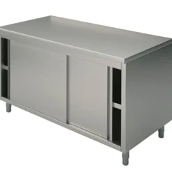 Mastro Neutraler Arbeitsschrank mit Schiebetüren, ohne Aufkantung, 1200x700 mm