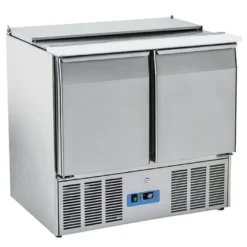 Mastro Saladette mit 2 Türen GN 1/1 und Deckel, 6x GN 1/3 + 2x GN 1/4 h=150 mm, 0°/+8°C