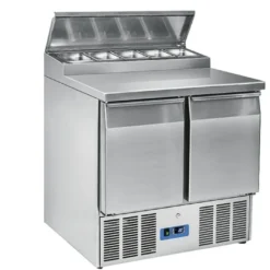 Mastro Saladette mit 2 Türen GN 1/1, 5x GN 1/6 h=150 mm, 0°/+8°C