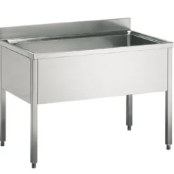 Mastro Topfspültisch mit Aufkantung, ohne Ablageboden, 1200x700 mm