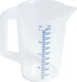 Messbecher aus Polypropylen, Durchmesser oben 11,5cm