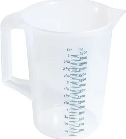 Messbecher aus Polypropylen, Durchmesser oben 17cm