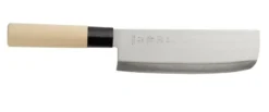 Nakiri mit Holzgriff, Klinge: 18 cm