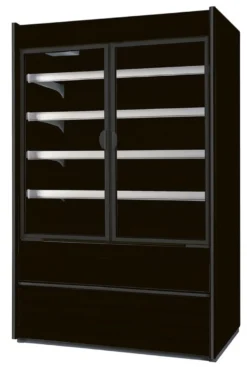 Nordcap Wandkühlregal ALASKA 180 SLIM ENERGY DR BLACK