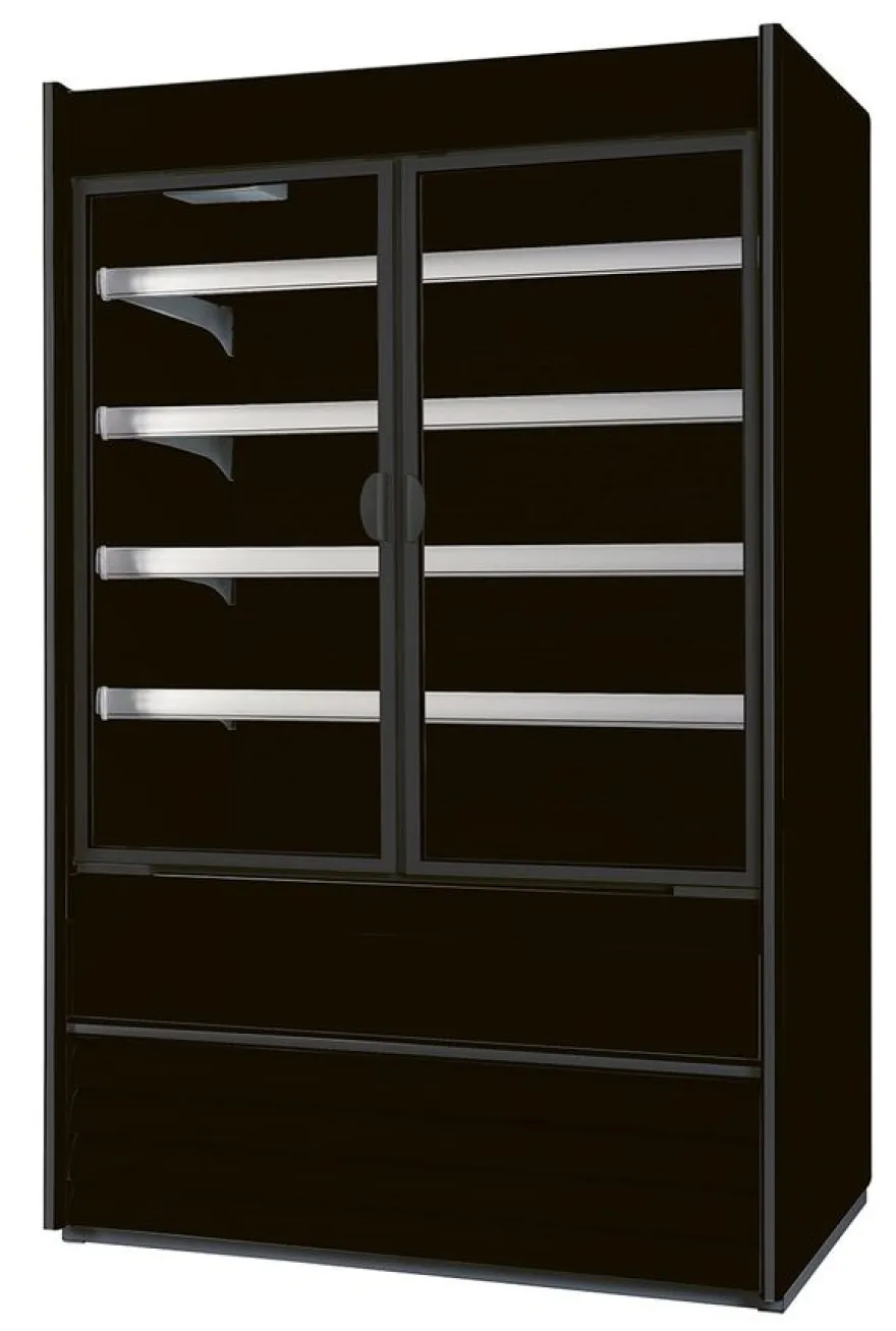 Nordcap Wandkühlregal ALASKA 180 SLIM ENERGY DR BLACK
