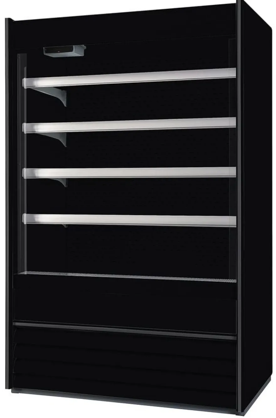 Nordcap Wandkühlregal ALASKA 100 SLIM ENERGY BLACK