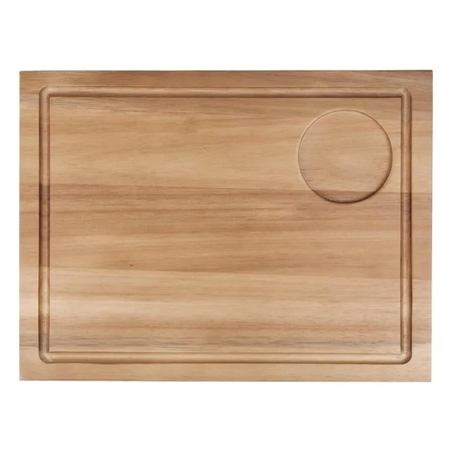 Olympia Steakbrett Akazienholz mit Aussparung 310 x 240 mm